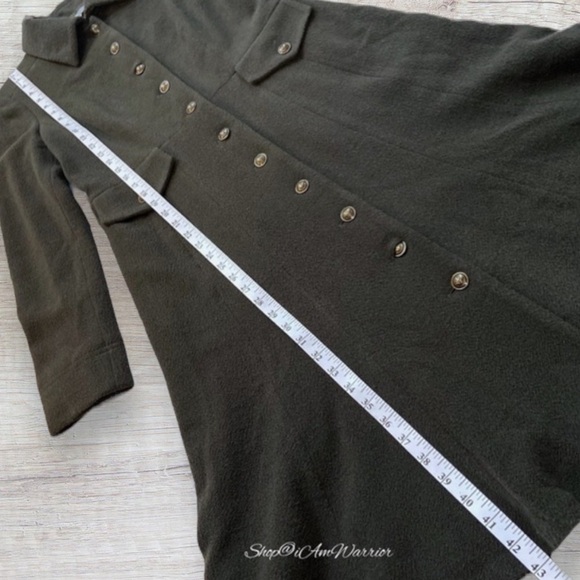 Bill Blass NY RARE Olive Wool-Cashmere Military Riding Coat shop@iamwarrior - Picture 11 of 14